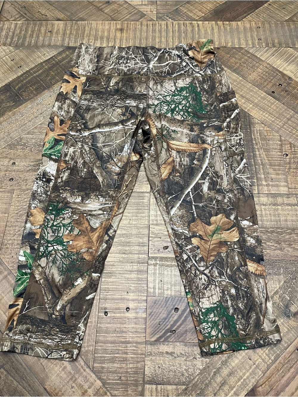 Realtree Edge Camo Women's Performance Leggings Size Large High Waisted Realcamo